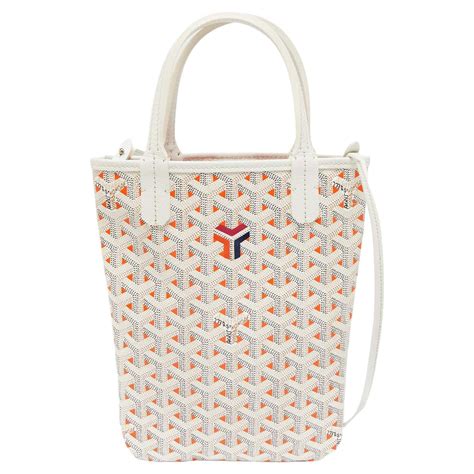 GOYARD Goyardine Poitiers Claire Voie Tote White .